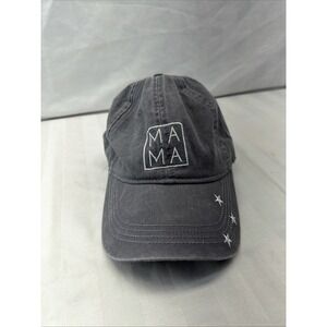 MAMA Home Free Baseball Cap‎ Gray Stone Washed Womens OSFM Strapback